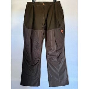 Browning Hunting Pants Men 38X32 Brown Double Knee Pockets Outdoor Workwear Logo